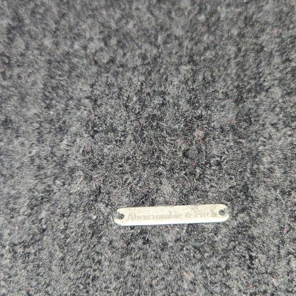 Abercrombie & Fitch Black Knit Cardigan Womens L‎ Textured Cropped Ballon Sleeve - Picture 6 of 11